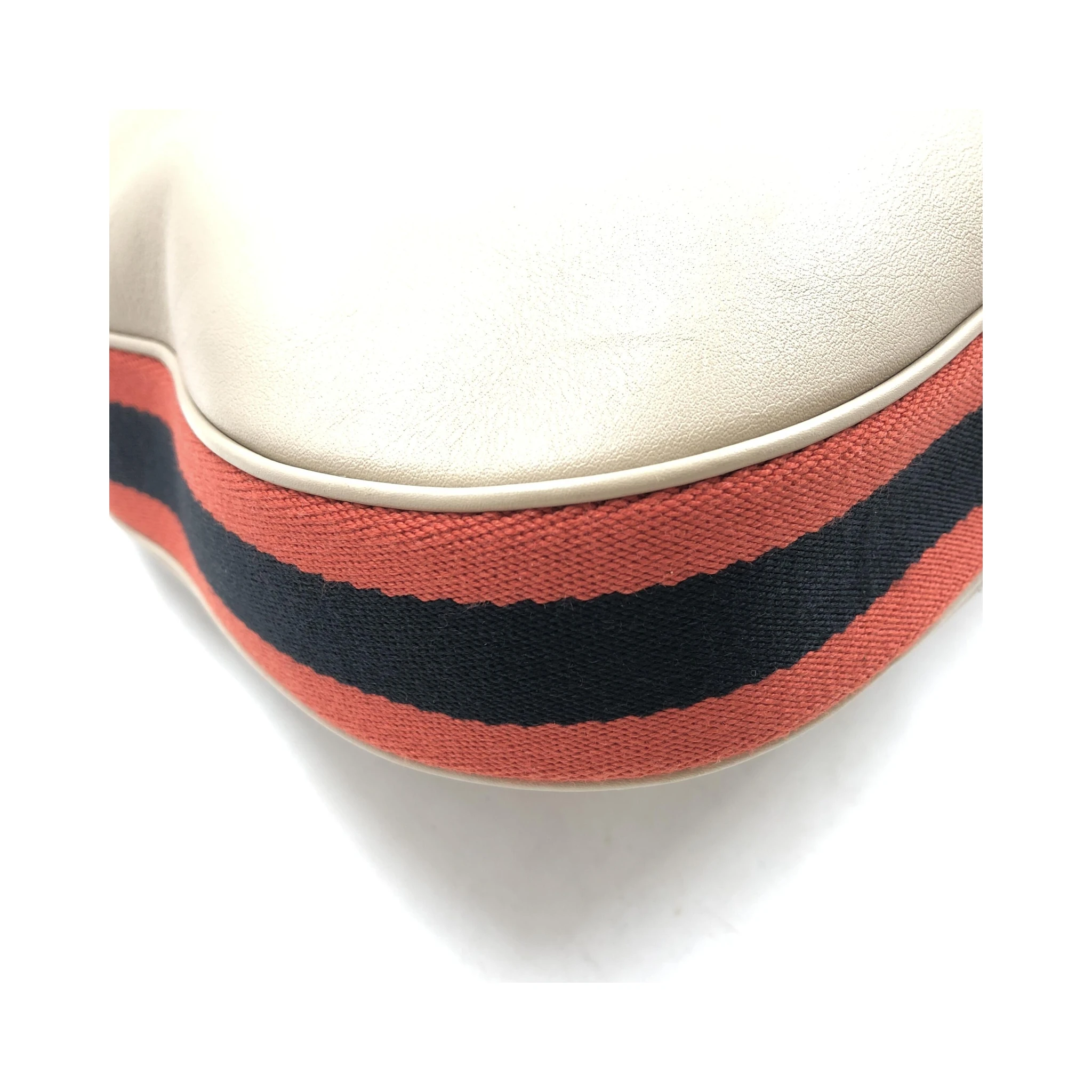 Gucci Aria Calfskin Web Large Attache Shoulder Bag Beige