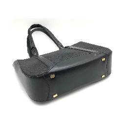 Black C Macadam Canvas Tote Bag