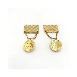 Bag Motif Clip-On Drop Earrings