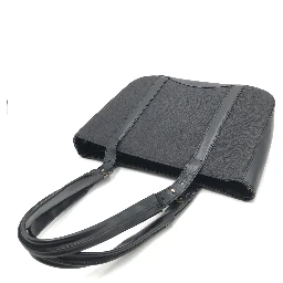 Black C Macadam Canvas Tote Bag