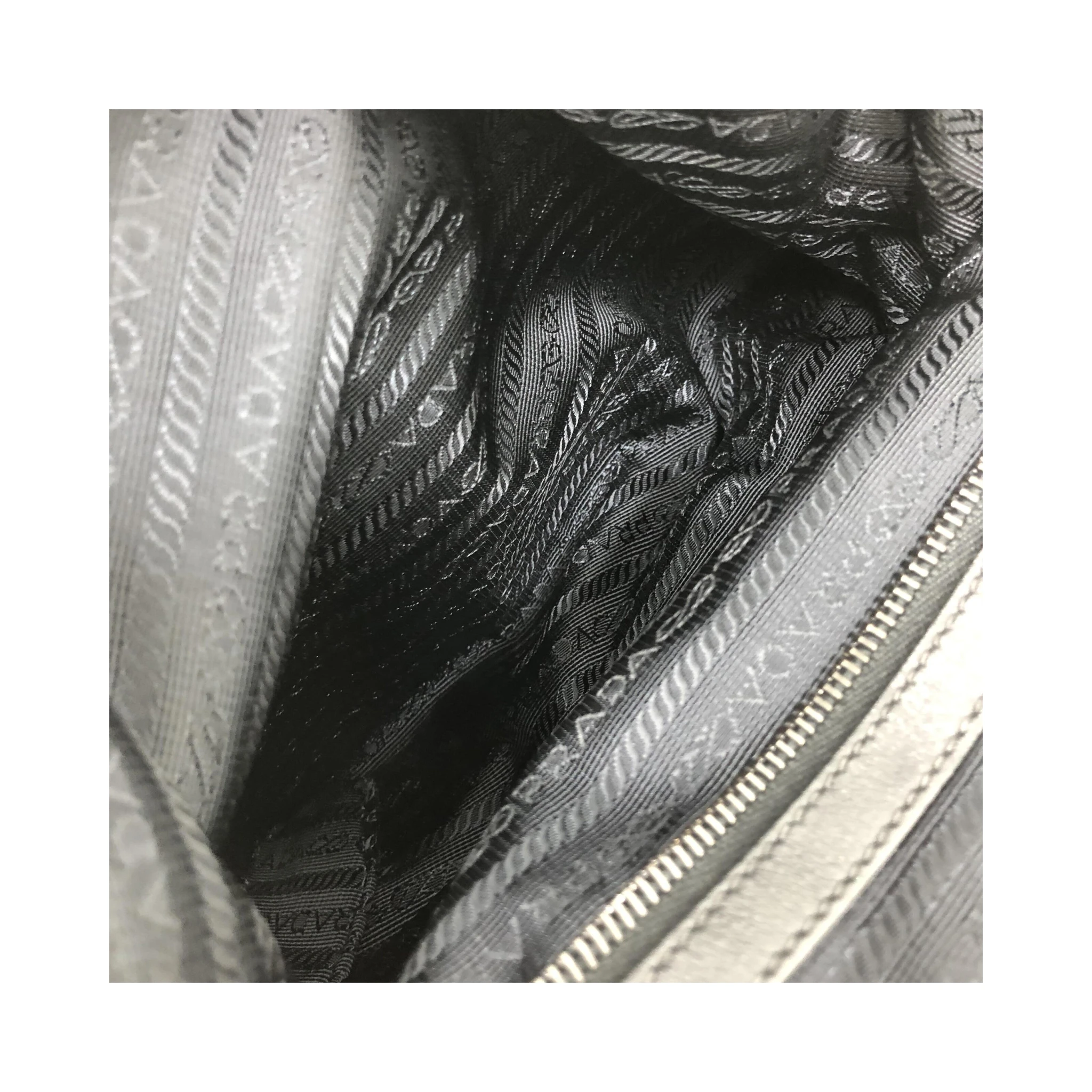 Black Leather Drawstring Backpack