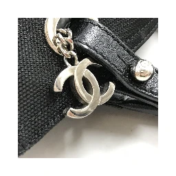 Chanel Black Canvas Paris-Biarritz Tote PM Handbag