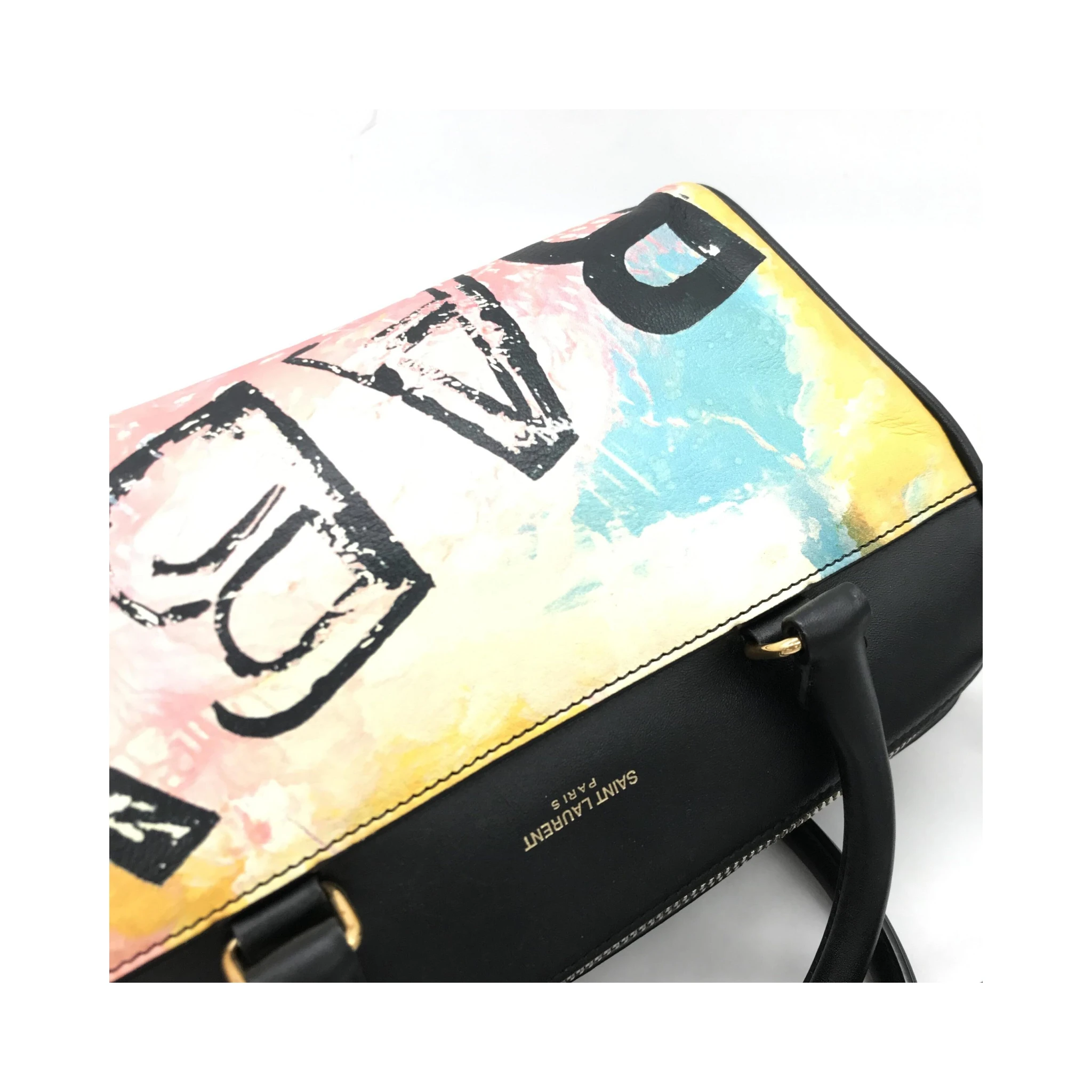 Baby Duffle Colorful Printed Leather Bag