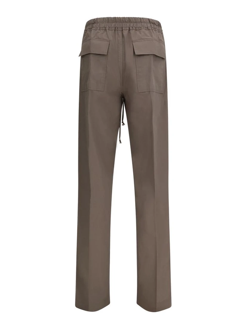 Brown Viscose Casual Pants