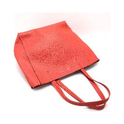 Cabas Phantom Red Pebbled Leather Tote Bag