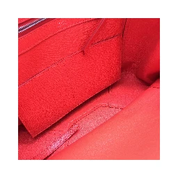 Cabas Phantom Red Pebbled Leather Tote Bag