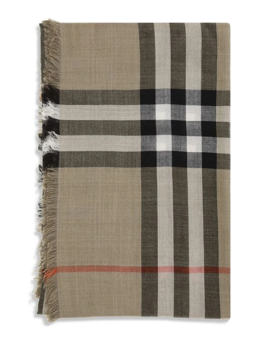 Beige Wool Scarf