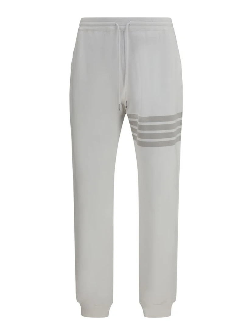 White Cotton Joggers (Workout Pants)