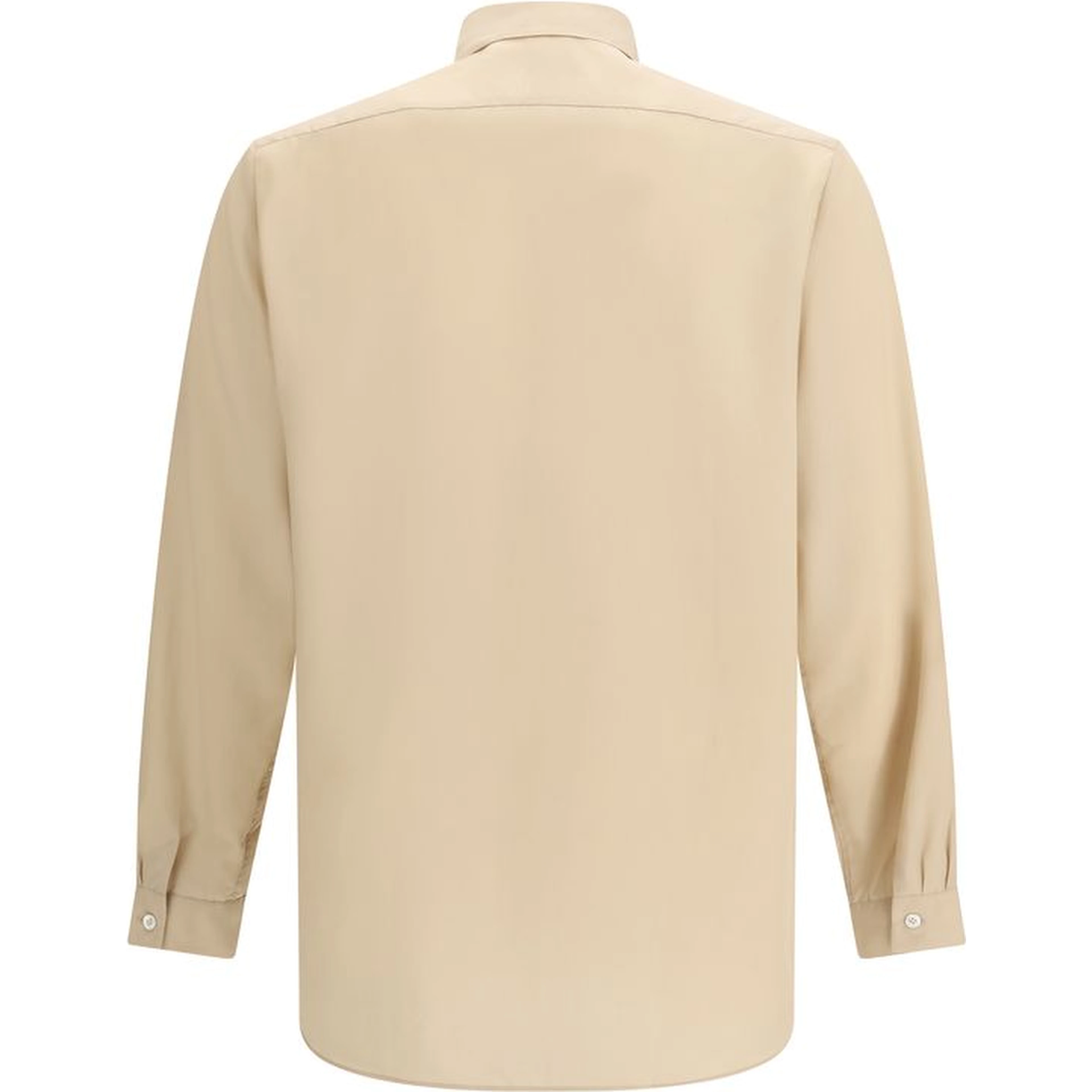 Beige Tencel Dress Shirt