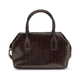 Brown Polyethylene Shoulder Bag