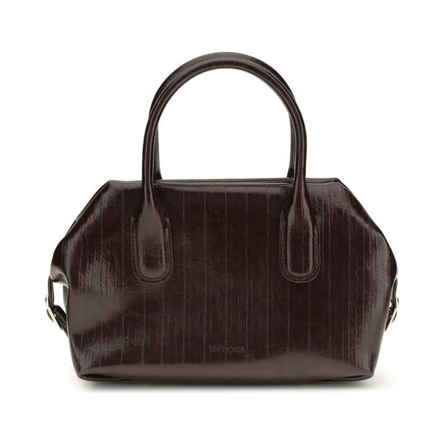 Brown Polyethylene Shoulder Bag