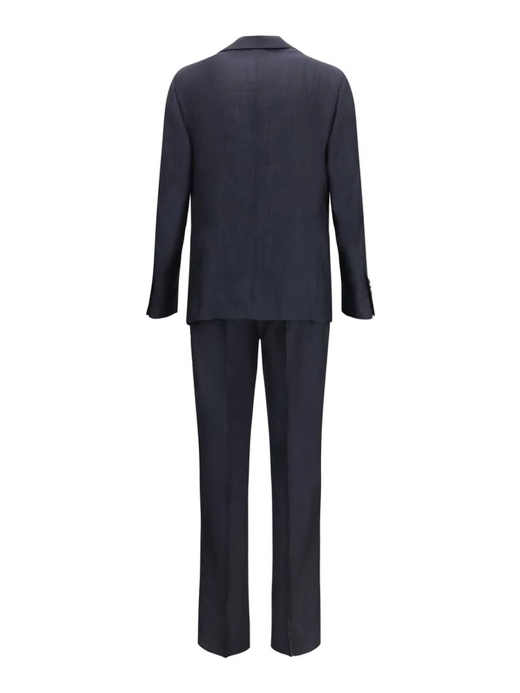 Blue Cotton Two-Piece Suit alternative