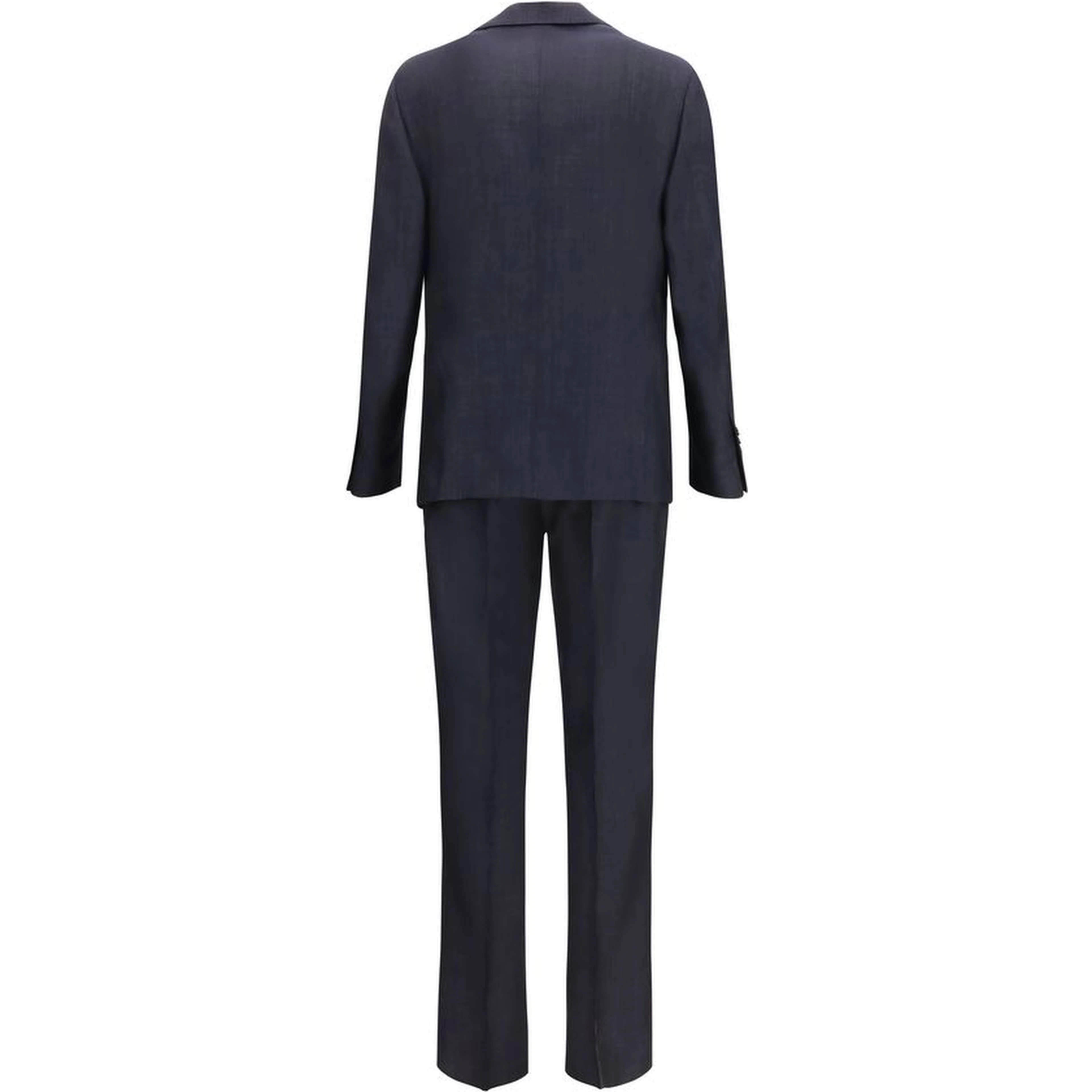 Blue Cotton Two-Piece Suit