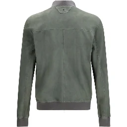 Bicolor Calf Leather Bos Taurus Bomber