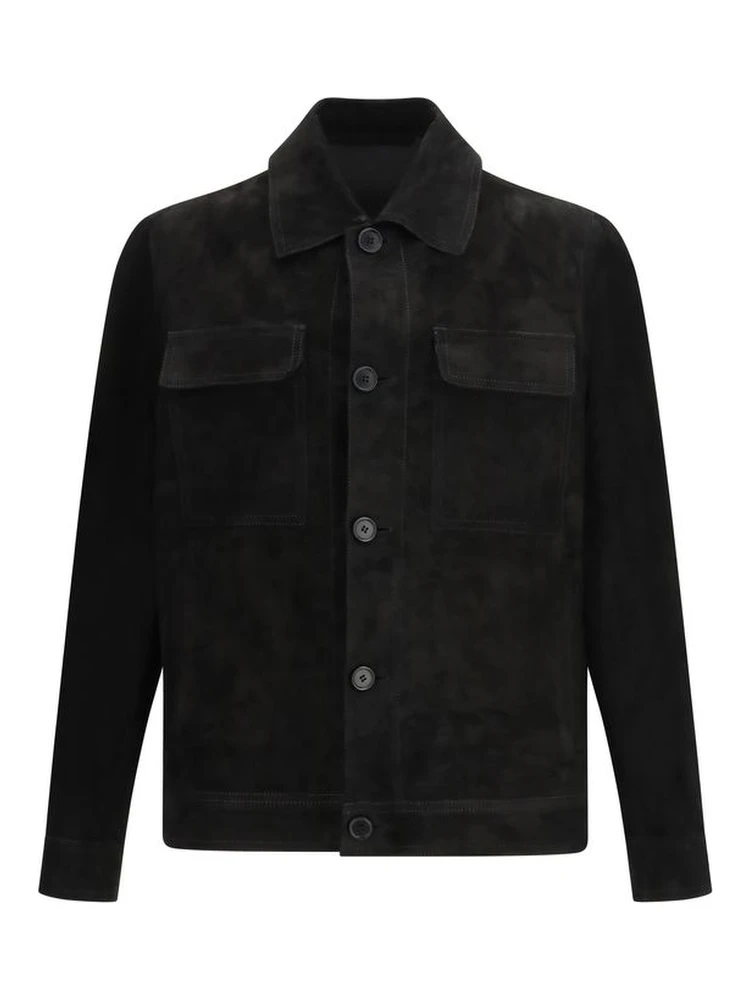 Black Calf Leather Bos Taurus Clothing