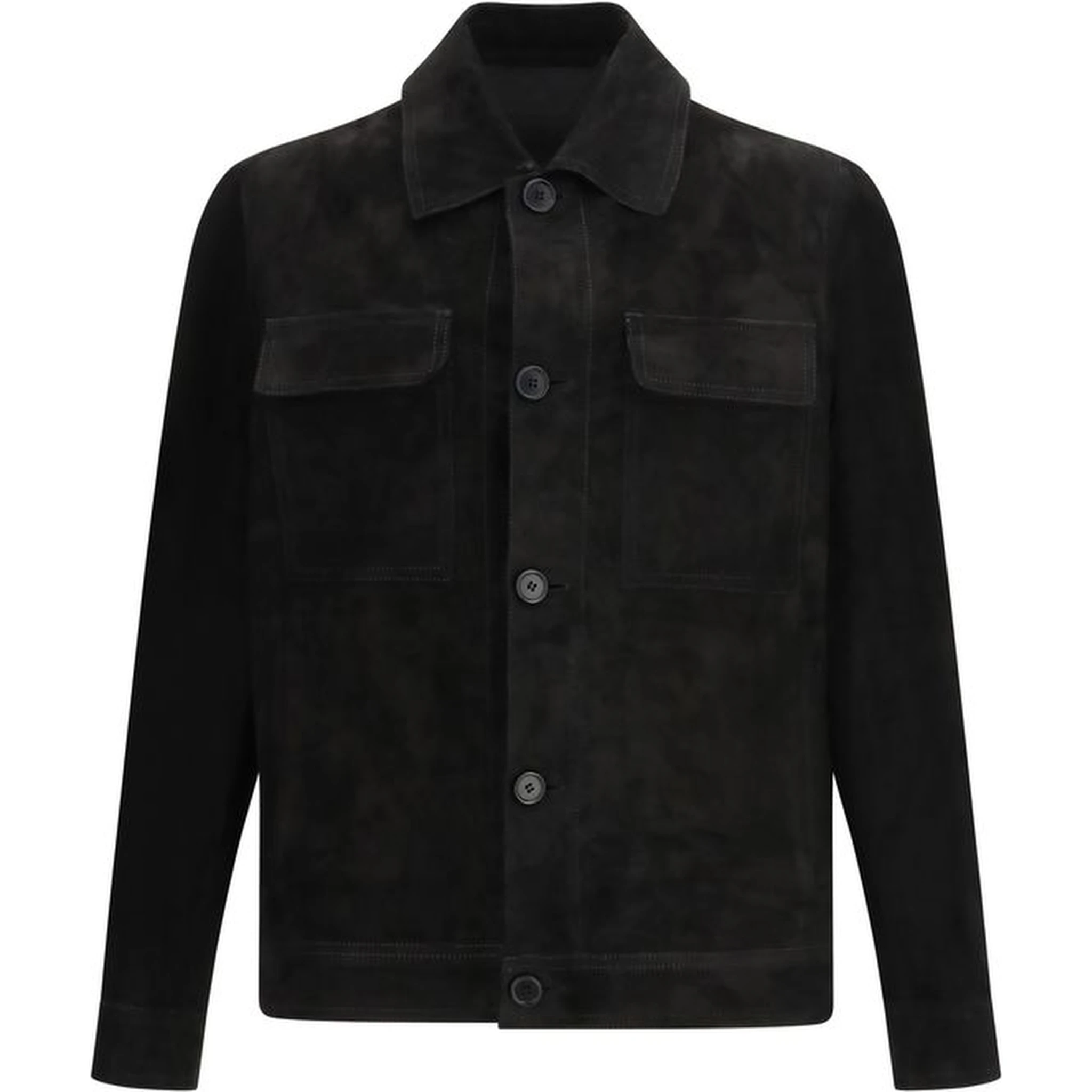 Black Calf Leather Bos Taurus Clothing