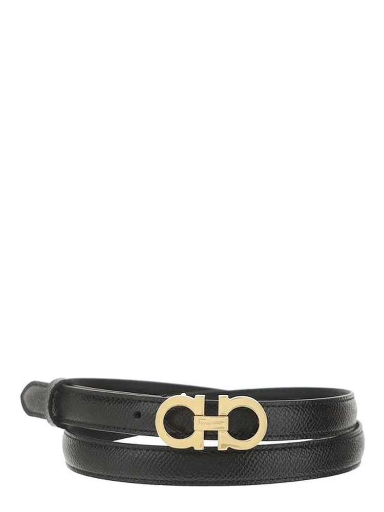 Brown Calf Leather Bos Taurus Thin Belt