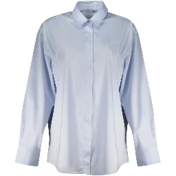 Blue Cotton Dress Shirt