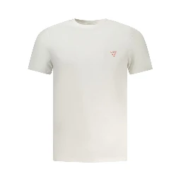 White Cotton Men T-Shirt