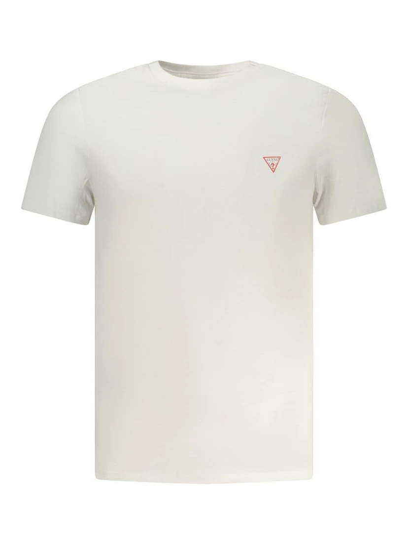 White Cotton Men T-Shirt