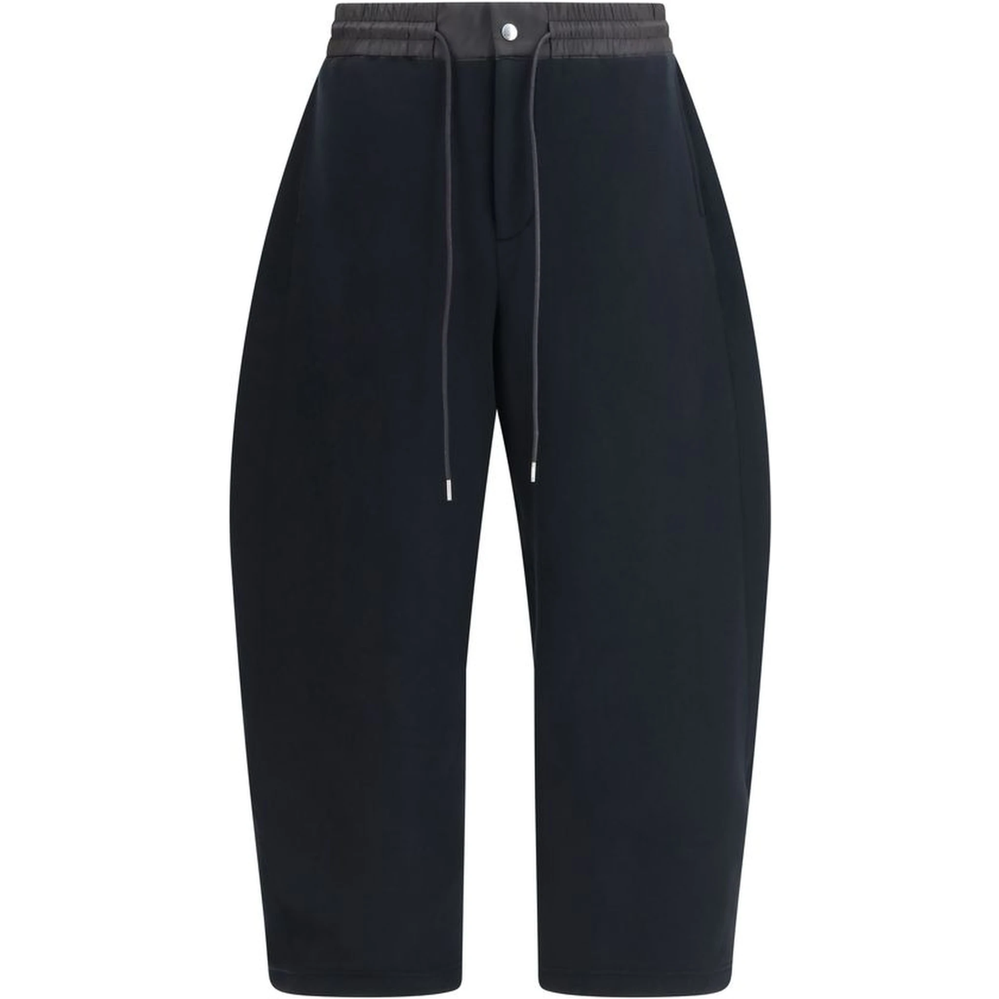 Black Cotton Athletic Pants