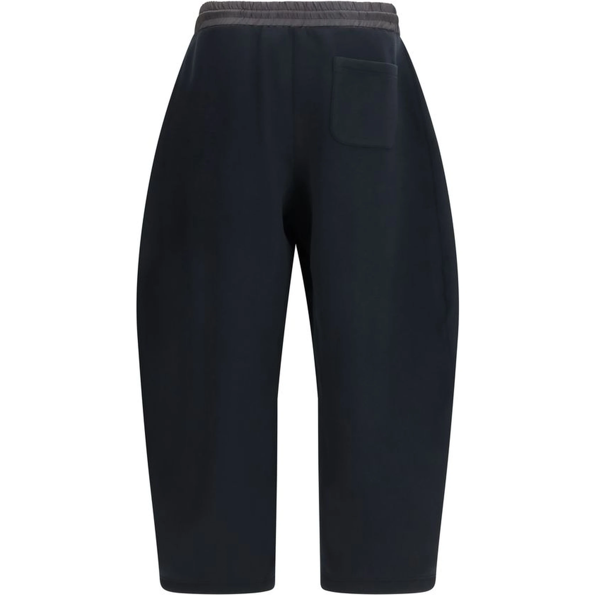 Black Cotton Athletic Pants