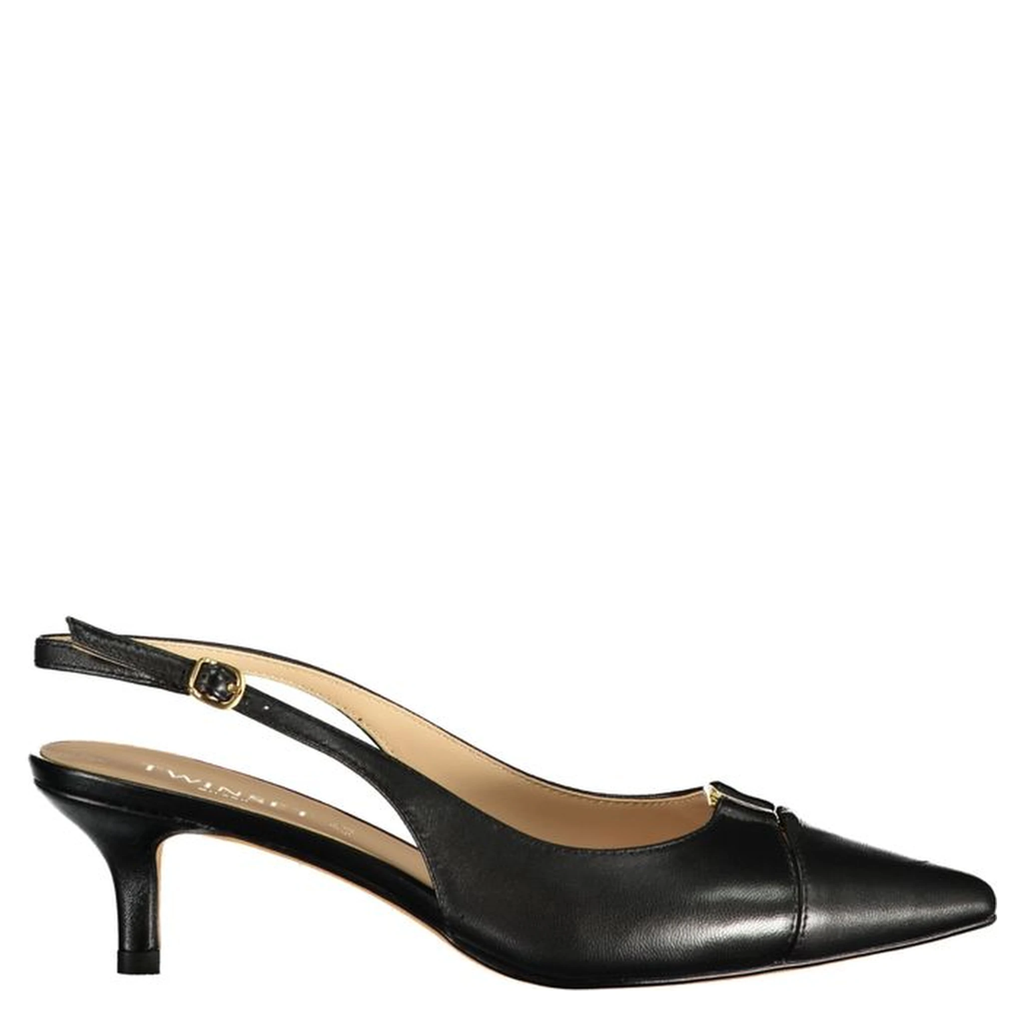 Black Leather Women Sandal