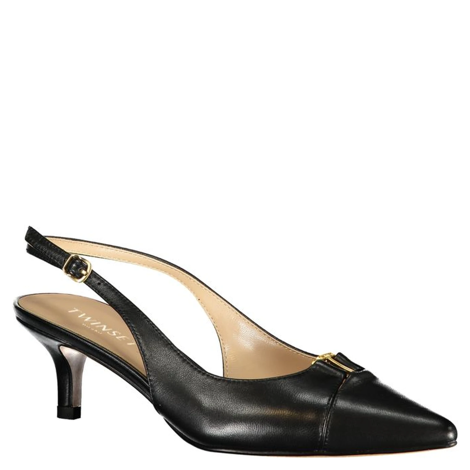 Black Leather Women Sandal