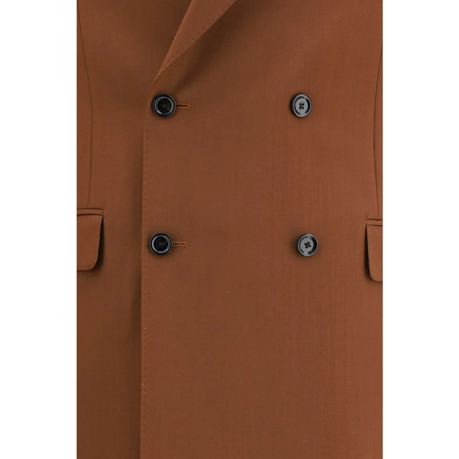 Brown Cotton Two-Piece Suit