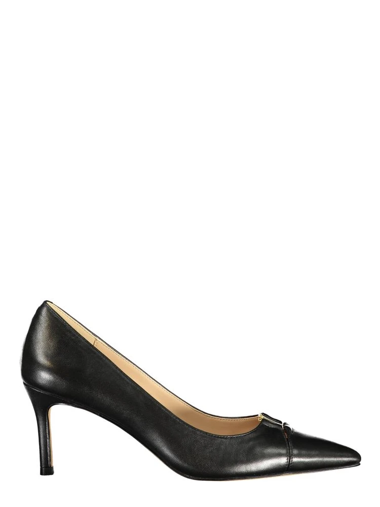 Black Leather Women Classic Shoe