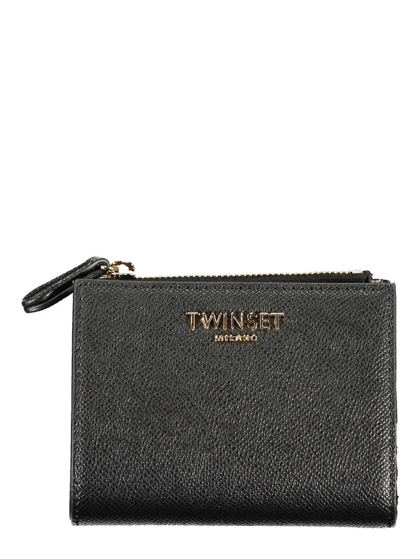 Black Polyurethane Women Wallet