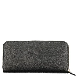 Nero Poliuretano Women Wallet