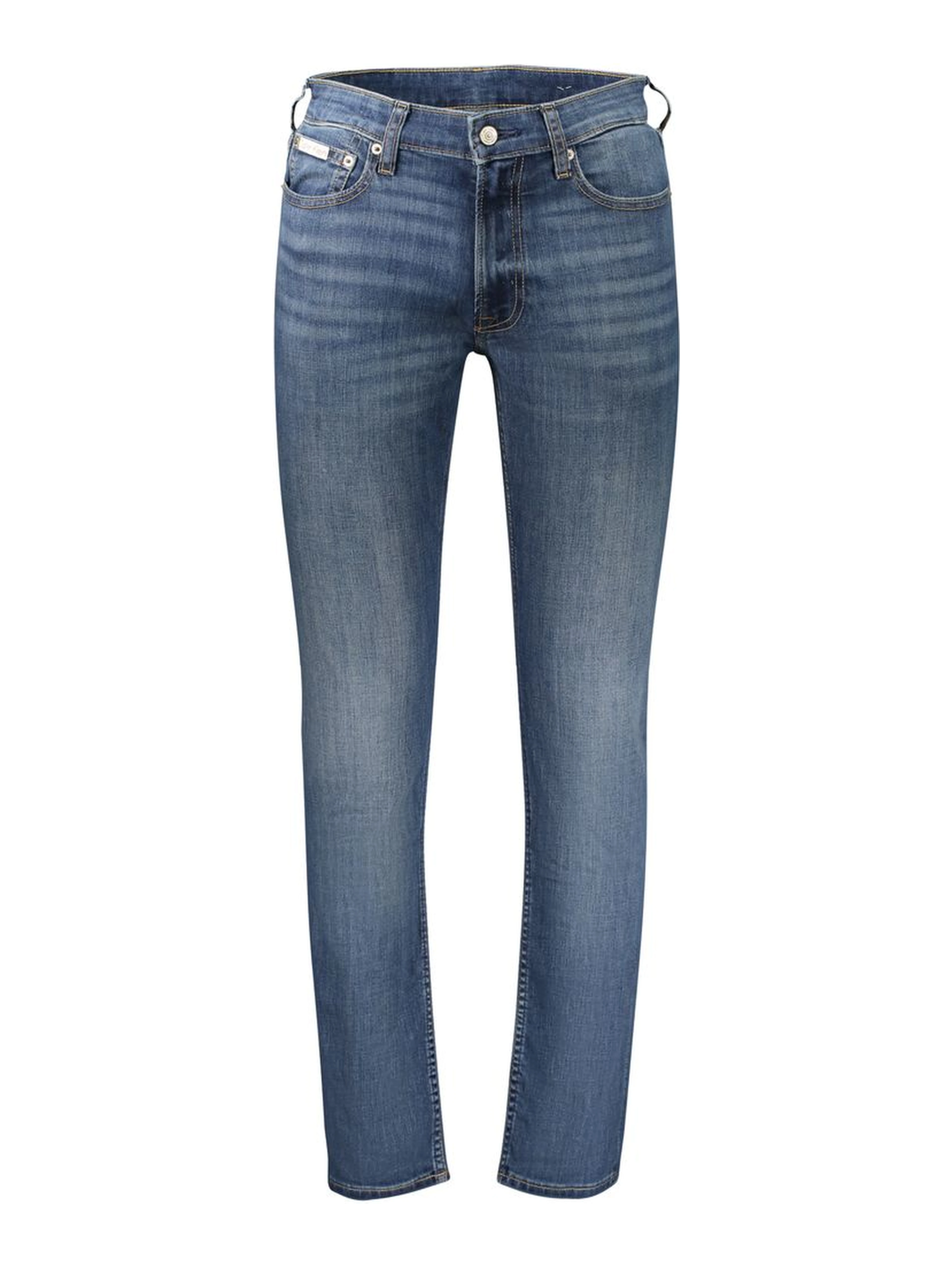 Blue Cotton Men's Jeans