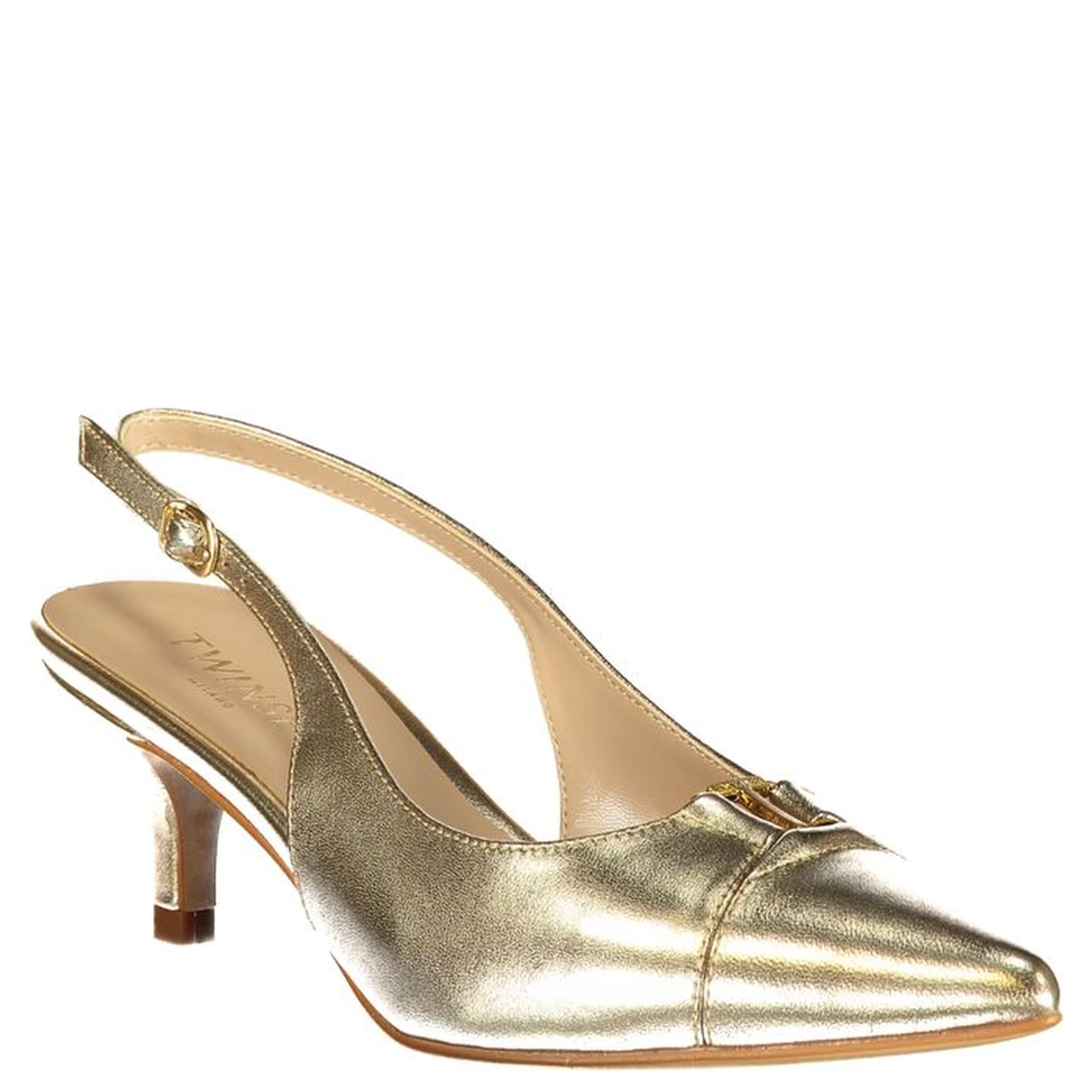 Gold Leather Women's Sandal