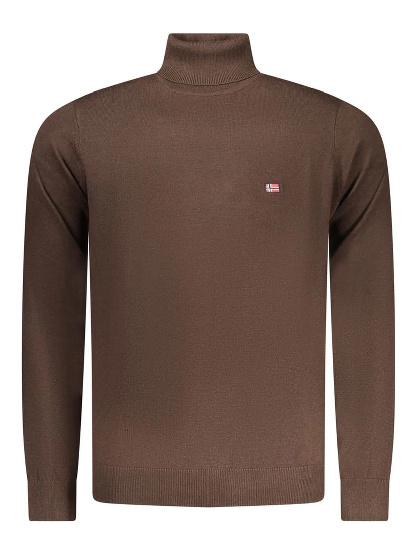 Marrone Poliammide Men Sweater