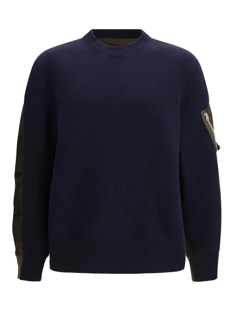 Blue Cotton Sweatshirt
