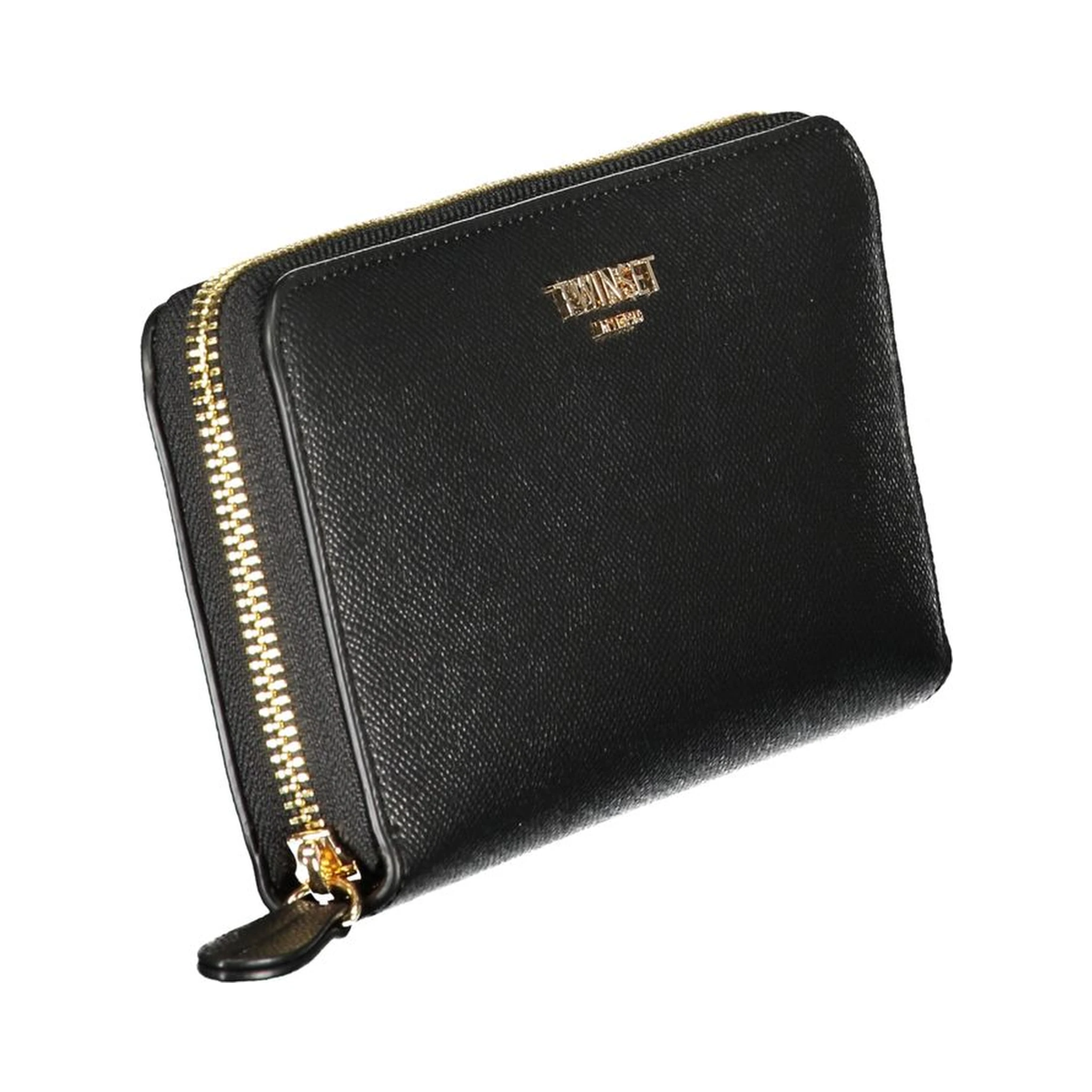 Nero Poliuretano Women Wallet