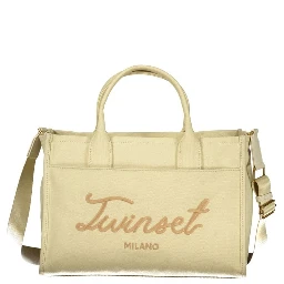 Beige Cotton Women Tote