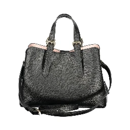 Nero Polyurethane Women Handbag