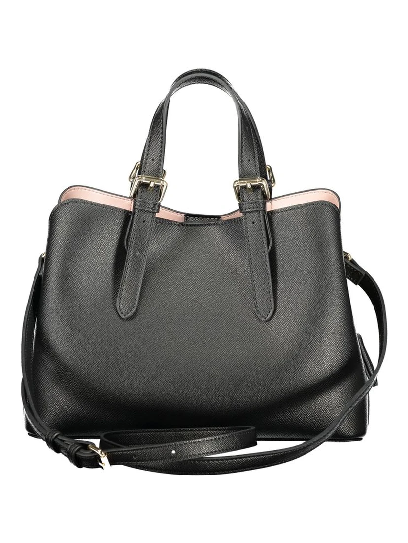 Nero Polyurethane Women Handbag