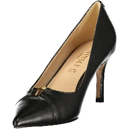 Black Leather Women Classic Shoe