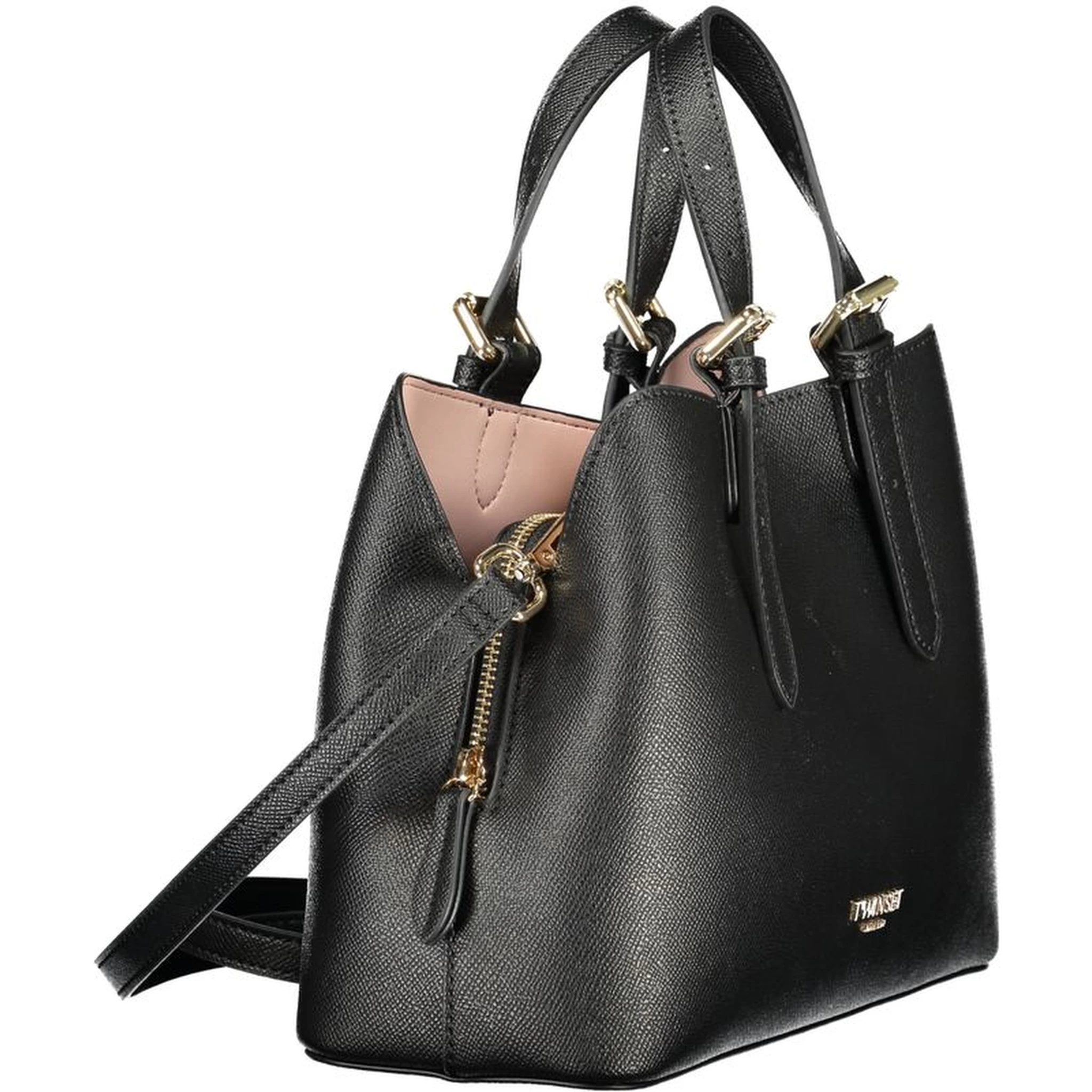 Nero Polyurethane Women Handbag