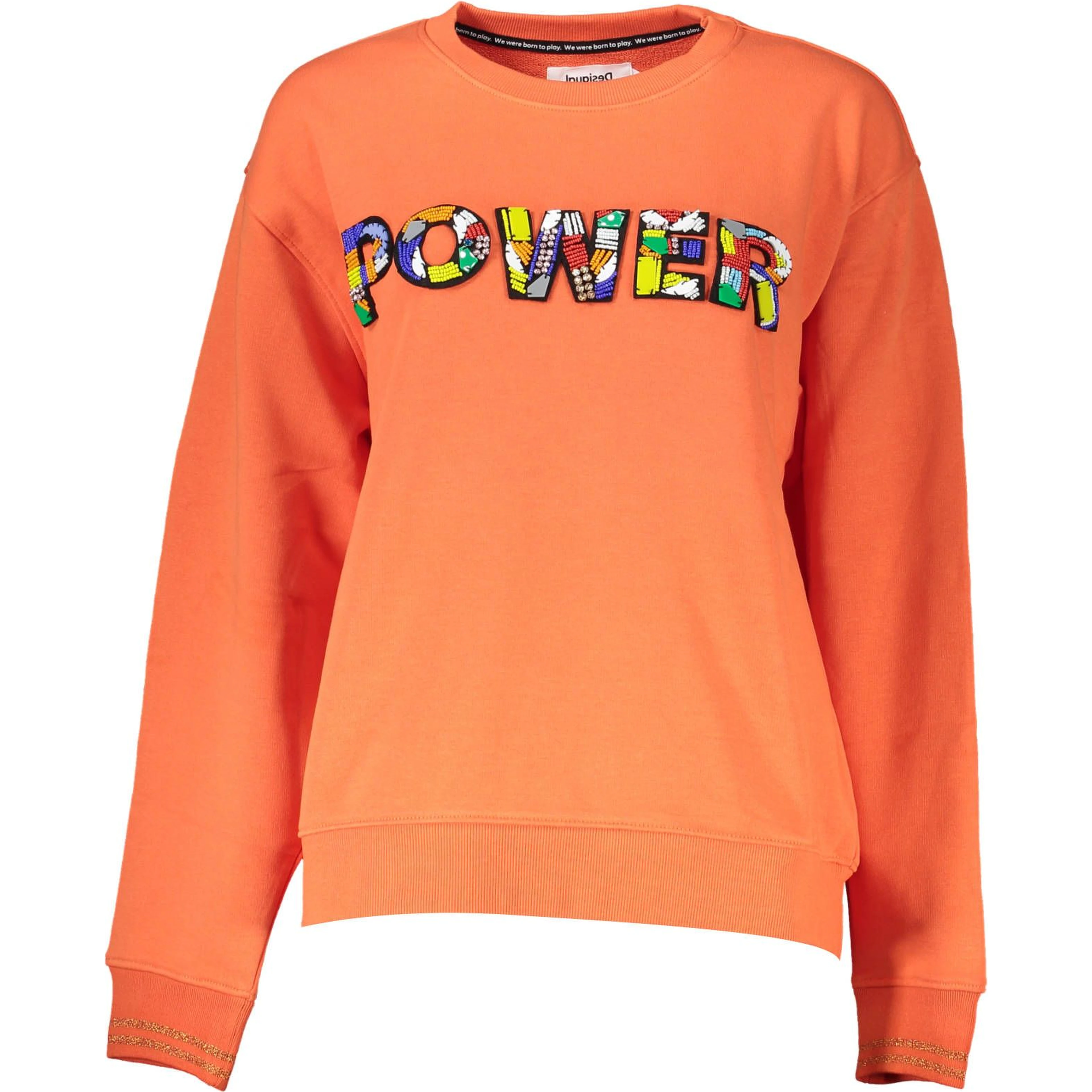 Orange Cotton Sweatshirt