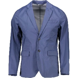 Blue Nylon Jackets And Coat