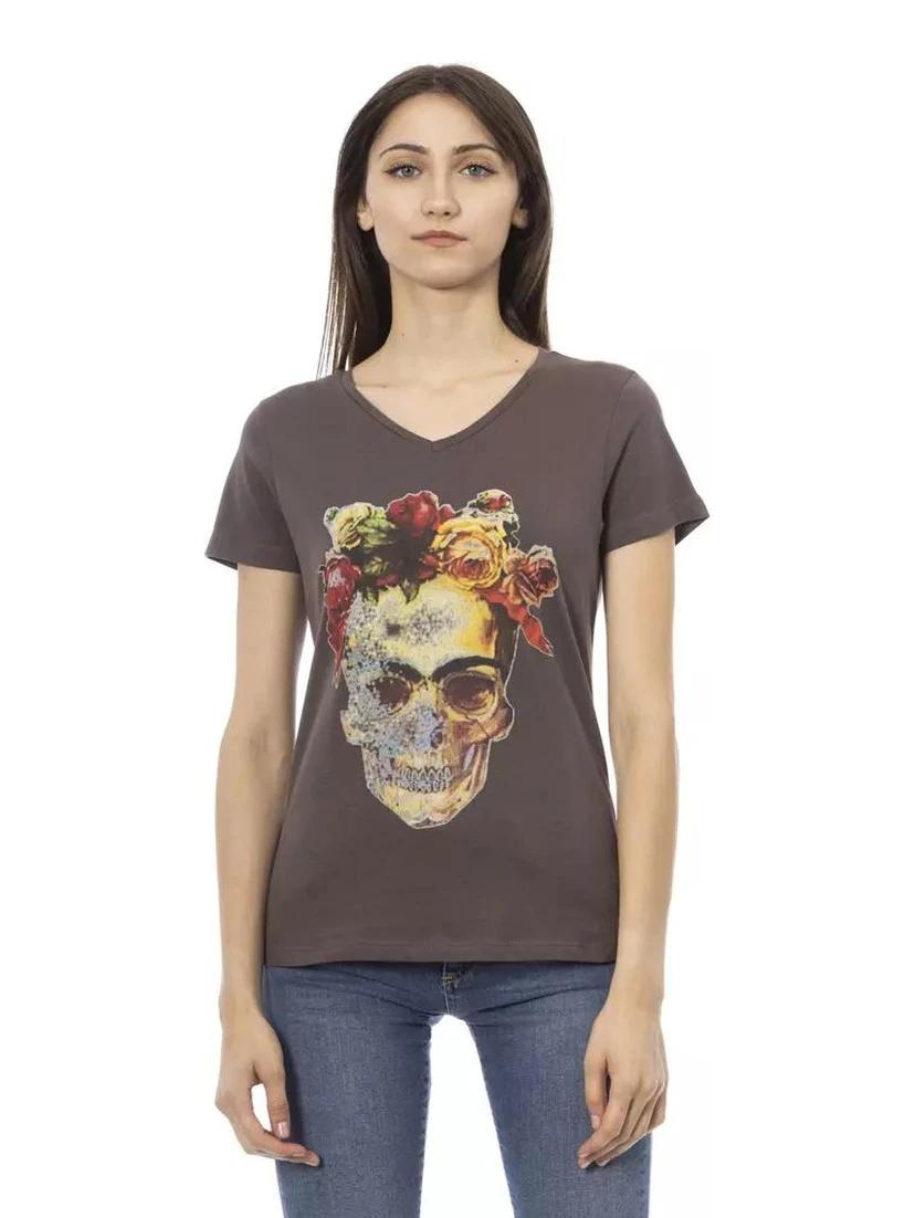 Brown Cotton T-Shirt