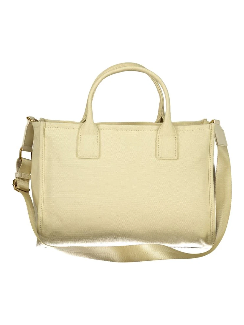Beige Cotton Women Tote