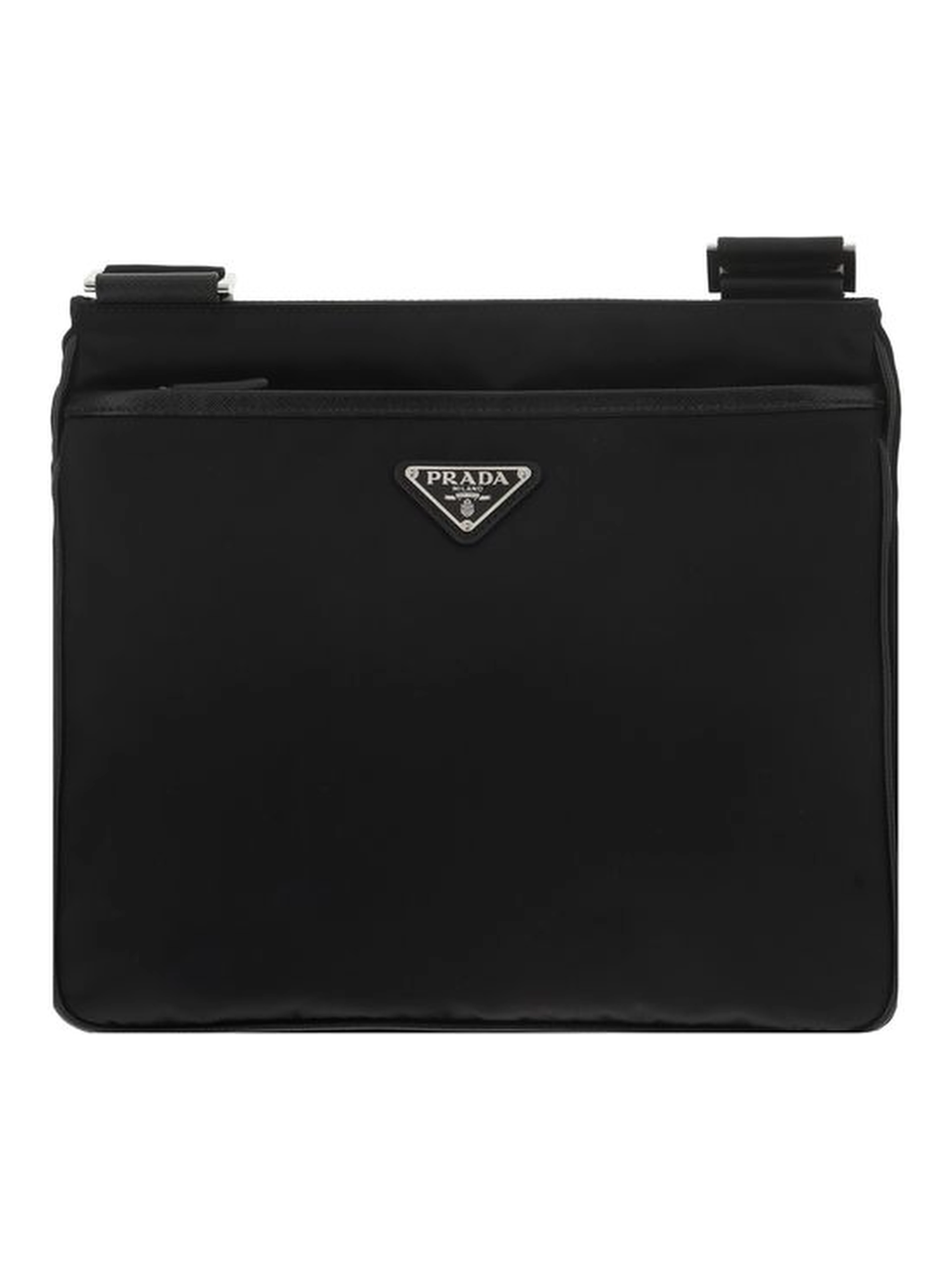 Black Recycled Polyamide Shoulder Bag