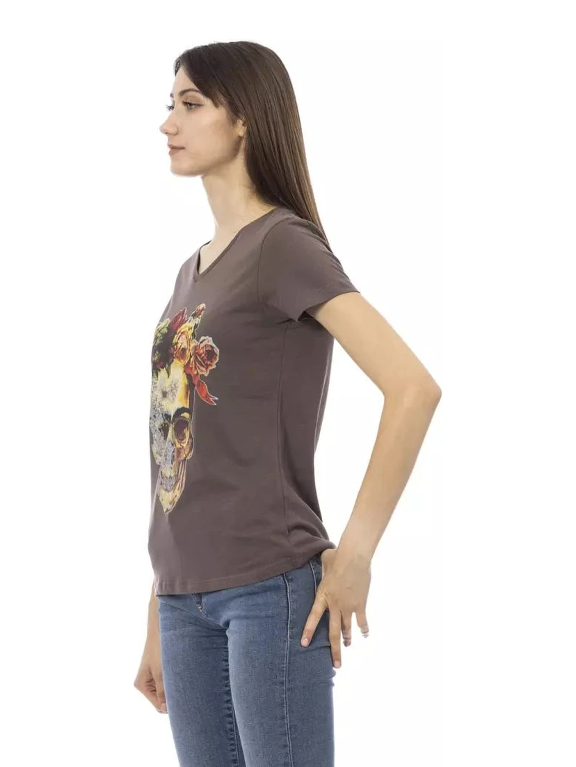 Brown Cotton T-Shirt