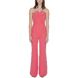 Orange Polyester Jumpsuit