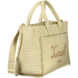 Beige Cotton Women Tote